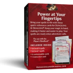 Ha Det Gøy med KanonCon 22 Wizards of the Coast Dungeons & Dragons RPG Reference Cards: Spells (Levels 0-1) *English Version* bilde 2