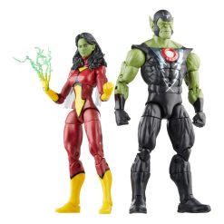 Avengers Marvel Legends Action Figures Skrull Queen & Super-Skrull 15 cm