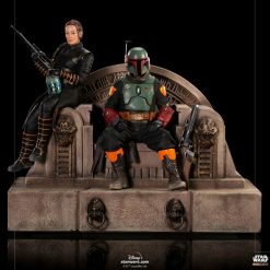 Iron Studios -Star Wars - The Mandalorian Deluxe Art Scale Statue 1/10 - Boba Fett & Fennec on Throne 27 Iron Studios -Star Wars - The Mandalorian Deluxe Art Scale Statue 1/10 - Boba Fett & Fennec on Throne
