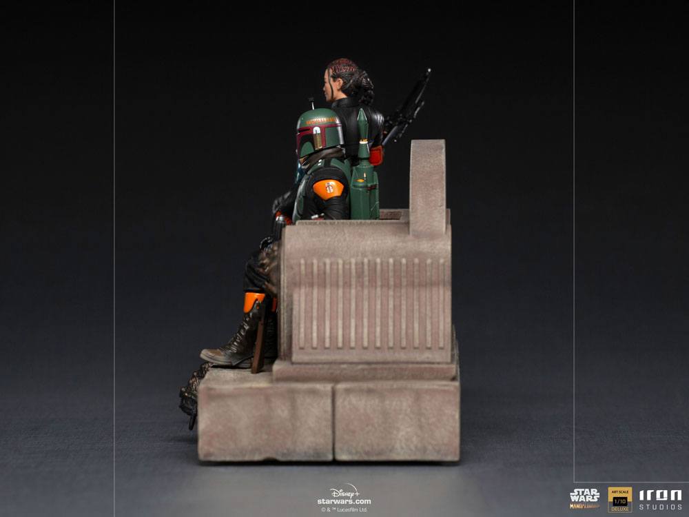 Iron Studios -Star Wars - The Mandalorian Deluxe Art Scale Statue 1/10 - Boba Fett & Fennec on Throne 13 Iron Studios -Star Wars - The Mandalorian Deluxe Art Scale Statue 1/10 - Boba Fett & Fennec on Throne - Bilde 13