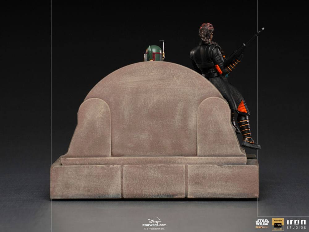Iron Studios -Star Wars - The Mandalorian Deluxe Art Scale Statue 1/10 - Boba Fett & Fennec on Throne 12 Iron Studios -Star Wars - The Mandalorian Deluxe Art Scale Statue 1/10 - Boba Fett & Fennec on Throne - Bilde 12