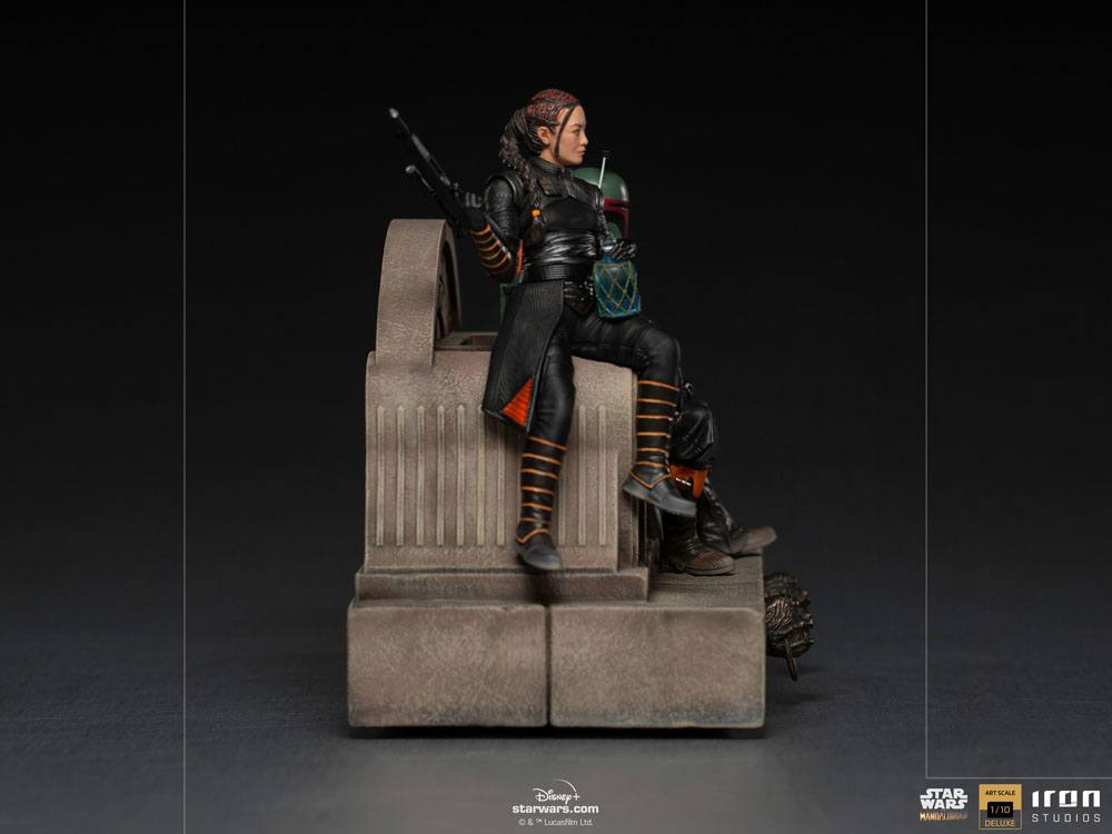 Iron Studios -Star Wars - The Mandalorian Deluxe Art Scale Statue 1/10 - Boba Fett & Fennec on Throne 11 Iron Studios -Star Wars - The Mandalorian Deluxe Art Scale Statue 1/10 - Boba Fett & Fennec on Throne - Bilde 11