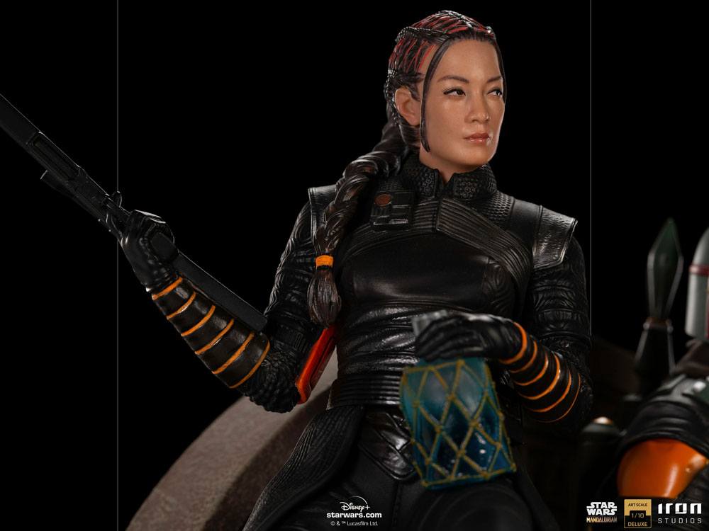 Iron Studios -Star Wars - The Mandalorian Deluxe Art Scale Statue 1/10 - Boba Fett & Fennec on Throne 10 Iron Studios -Star Wars - The Mandalorian Deluxe Art Scale Statue 1/10 - Boba Fett & Fennec on Throne - Bilde 10