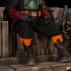 Iron Studios -Star Wars - The Mandalorian Deluxe Art Scale Statue 1/10 - Boba Fett & Fennec on Throne 21 Iron Studios -Star Wars - The Mandalorian Deluxe Art Scale Statue 1/10 - Boba Fett & Fennec on Throne