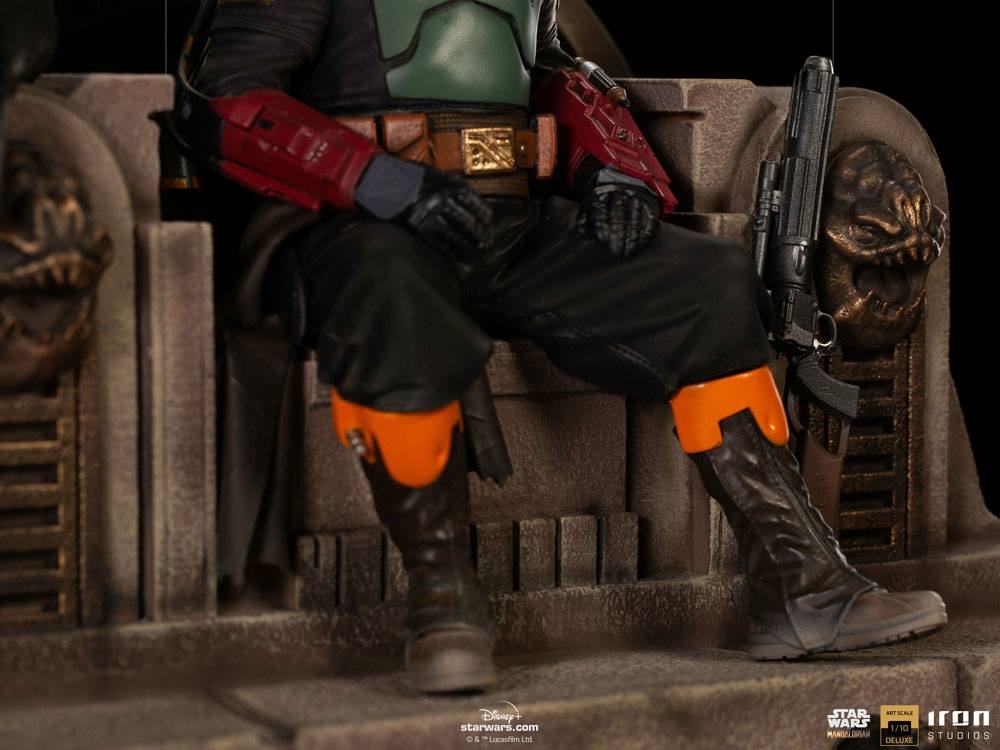 Iron Studios -Star Wars - The Mandalorian Deluxe Art Scale Statue 1/10 - Boba Fett & Fennec on Throne 8 Iron Studios -Star Wars - The Mandalorian Deluxe Art Scale Statue 1/10 - Boba Fett & Fennec on Throne - Bilde 8