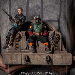 Iron Studios -Star Wars - The Mandalorian Deluxe Art Scale Statue 1/10 - Boba Fett & Fennec on Throne 16 Iron Studios -Star Wars - The Mandalorian Deluxe Art Scale Statue 1/10 - Boba Fett & Fennec on Throne