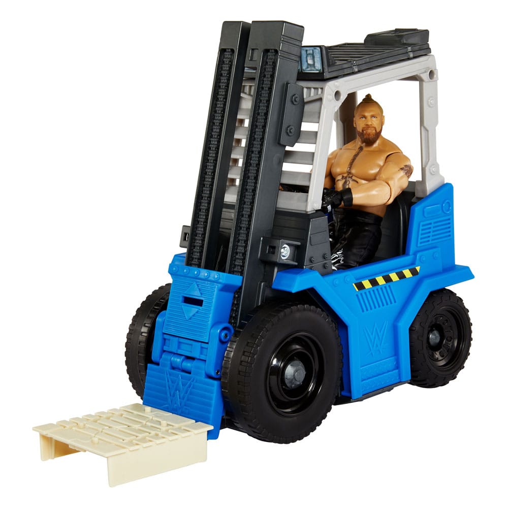 WWE Wrekkin' Vehicle Slam 'N Stack Forklift with Brock Lesnar Action Figure 15 cm 1 WWE Wrekkin' Vehicle Slam 'N Stack Forklift with Brock Lesnar Action Figure 15 cm