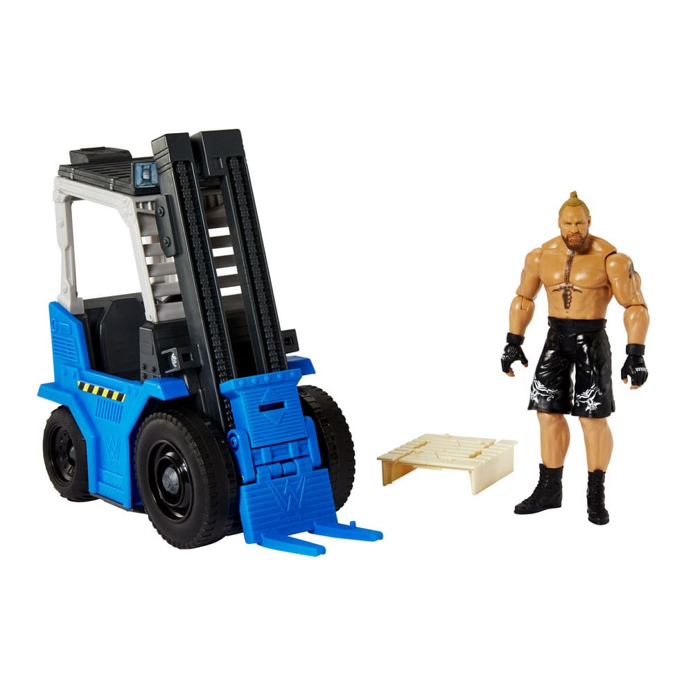 WWE Wrekkin' Vehicle Slam 'N Stack Forklift with Brock Lesnar Action Figure 15 cm 2 WWE Wrekkin' Vehicle Slam 'N Stack Forklift with Brock Lesnar Action Figure 15 cm - Bilde 2