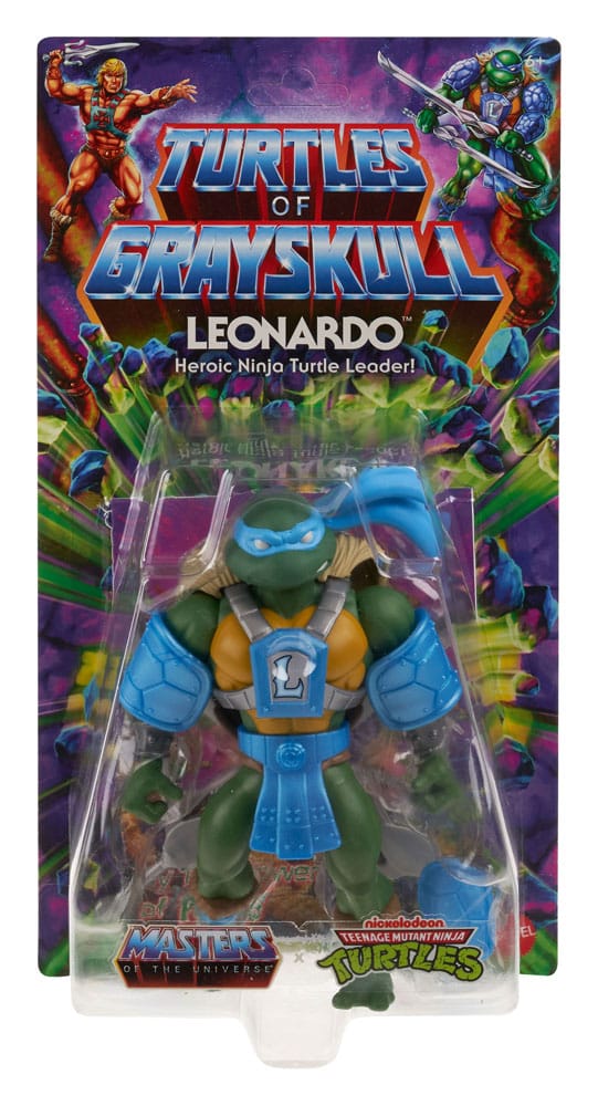 MOTU x TMNT: Turtles of Grayskull Action Figure Leonardo 14 cm 1 MOTU x TMNT: Turtles of Grayskull Action Figure Leonardo 14 cm