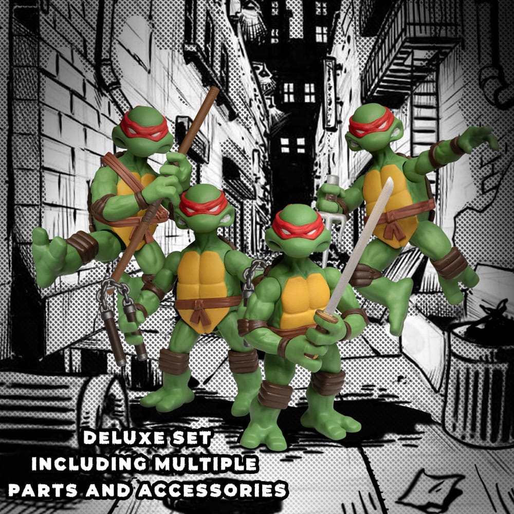 Teenage Mutant Ninja Turtles Action Figures Teenage Mutant Ninja Turtles Deluxe Set 8 cm 1 Teenage Mutant Ninja Turtles Action Figures Teenage Mutant Ninja Turtles Deluxe Set 8 cm