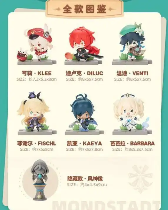 Genshin Impact Battle Scene Series Trading Figure Mondstadt Edition 5 cm 11 Genshin Impact Battle Scene Series Trading Figure Mondstadt Edition 5 cm - Bilde 11