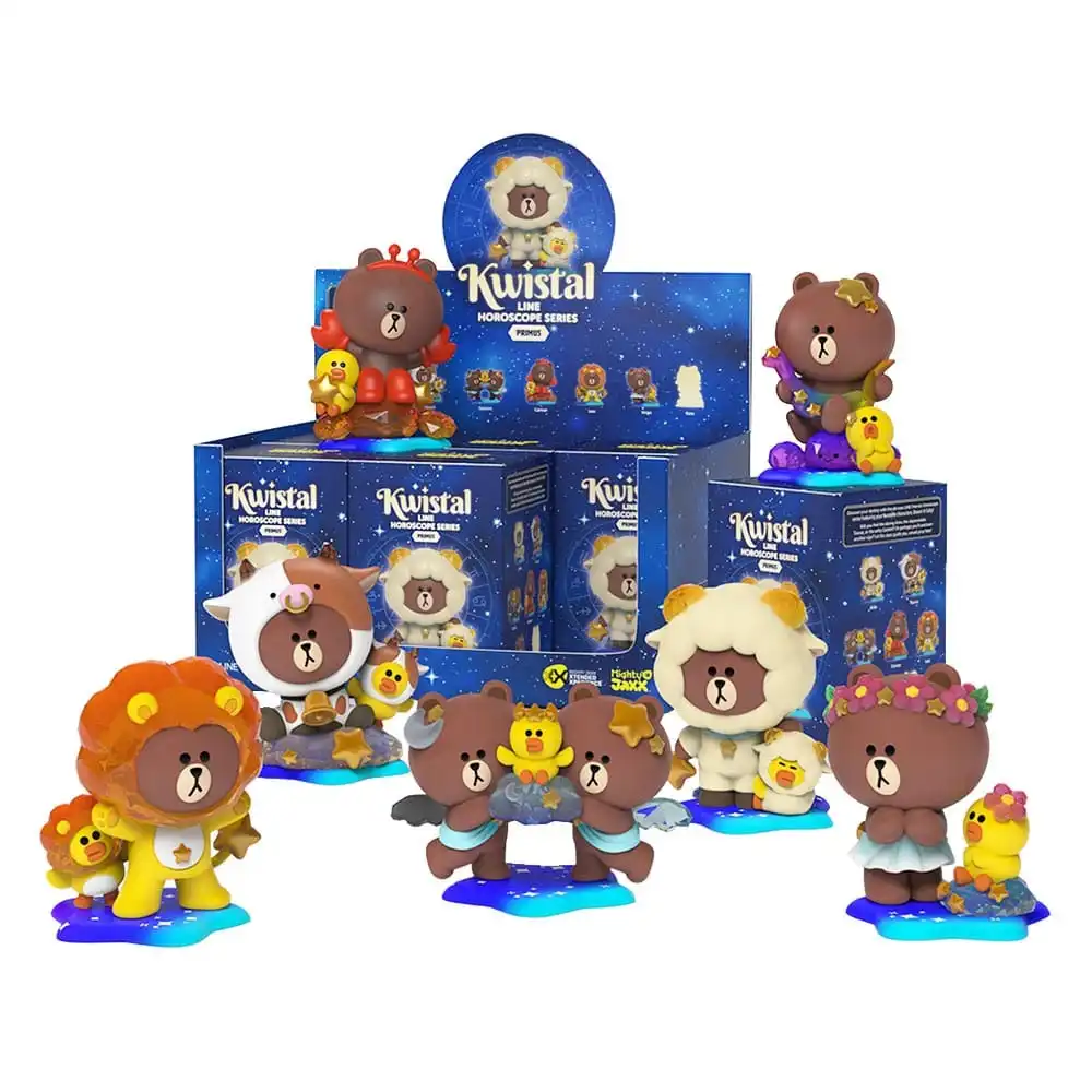 LINE FRIENDS Kwistal Horoscope Series Primus – Blindboks med Miniatyrfigur 1 LINE FRIENDS Kwistal Horoscope Series Primus – Blindboks med Miniatyrfigur