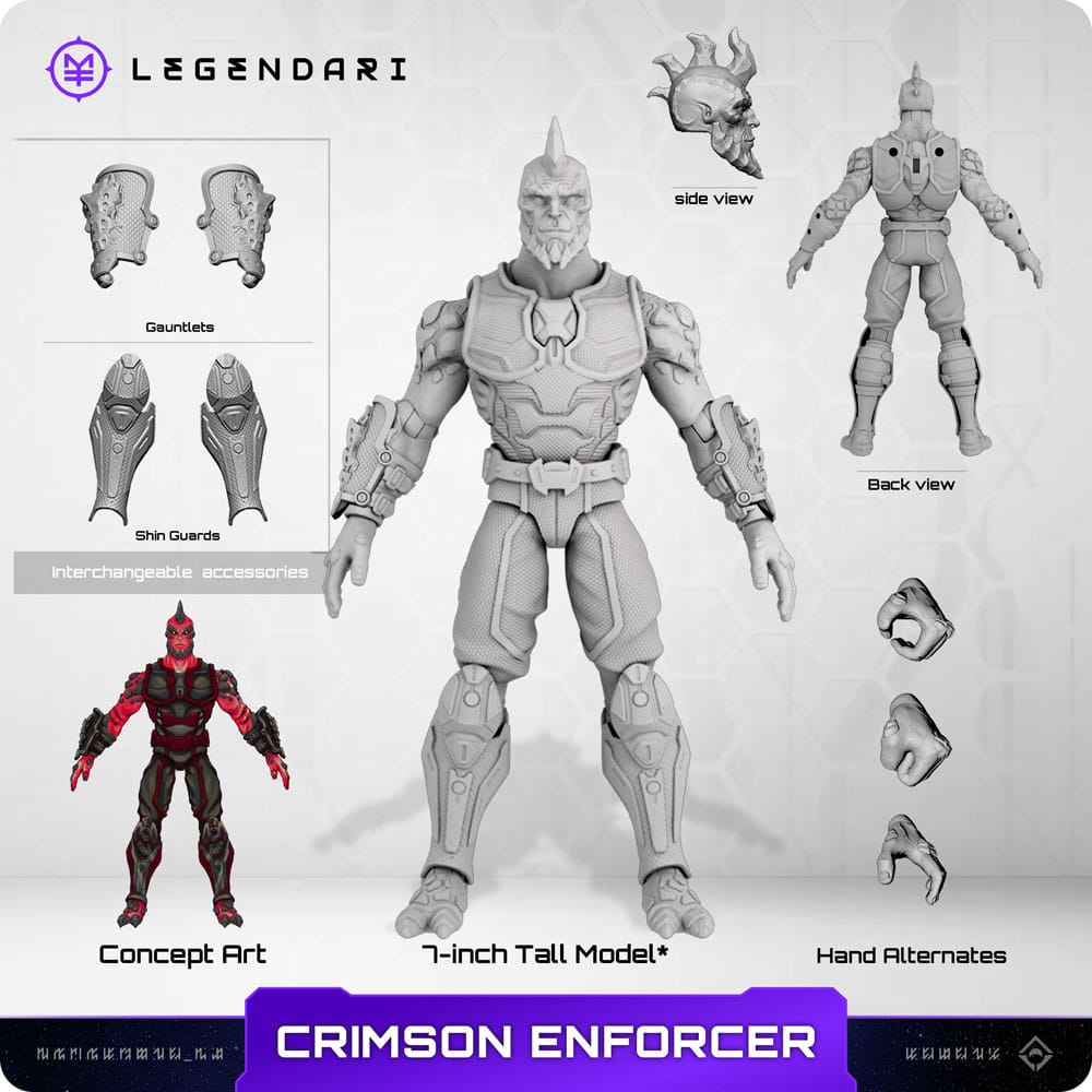 Legendari Actionfigur 1/10 Crimson Enforcer 18 cm 4 Legendari Actionfigur 1/10 Crimson Enforcer 18 cm - Bilde 4