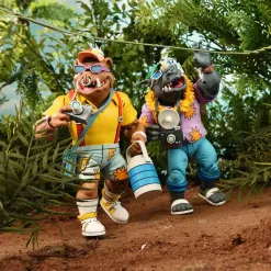 Teenage Mutant Ninja Turtles (Cartoon 1980) Action Figure 2 Pack Vacation Bebop and Rocksteady 18 cm - Bilde 14