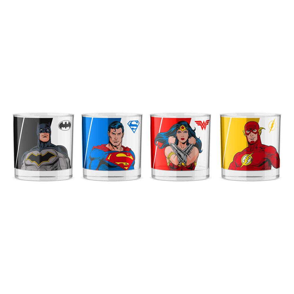DC Comics Shotglass 4-Pack 1 DC Comics Shotglass 4-Pack