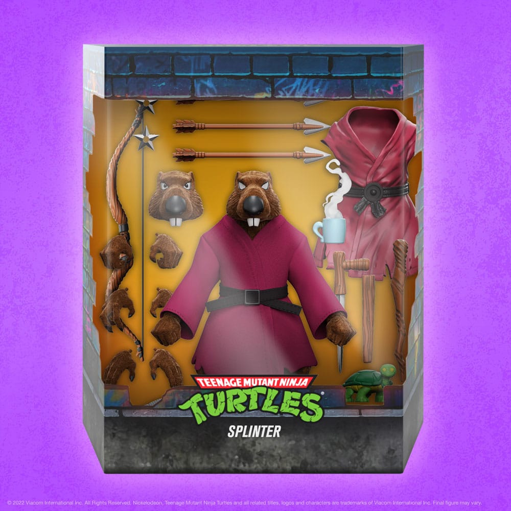 Teenage Mutant Ninja Turtles Ultimates Action Figure Splinter (Flocked) 18 cm 5 Teenage Mutant Ninja Turtles Ultimates Action Figure Splinter (Flocked) 18 cm - Bilde 5