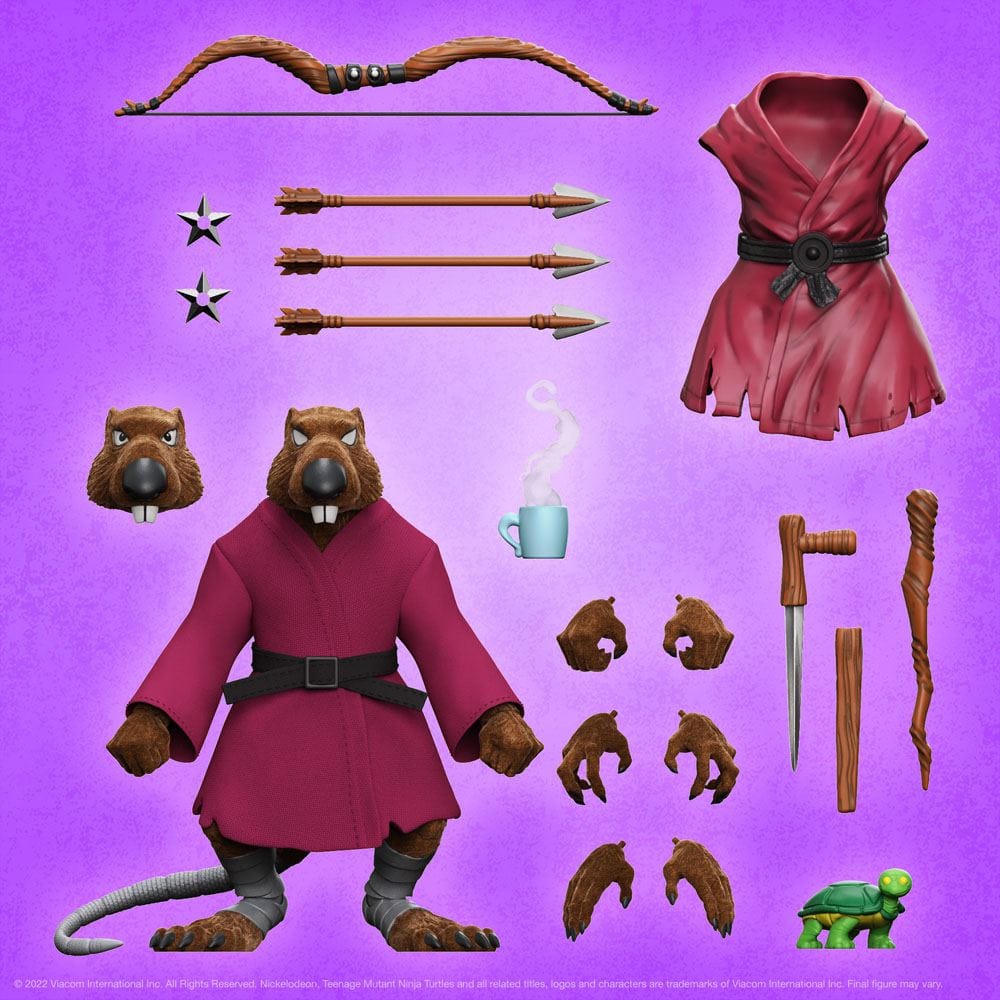 Teenage Mutant Ninja Turtles Ultimates Action Figure Splinter (Flocked) 18 cm 7 Teenage Mutant Ninja Turtles Ultimates Action Figure Splinter (Flocked) 18 cm - Bilde 7