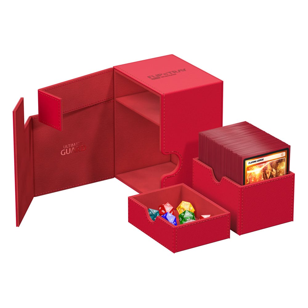 Ultimate Guard Flip'n'Tray 133+ Xenoskin - Red 4 Ultimate Guard Flip'n'Tray 133+ Xenoskin - Red - Bilde 4