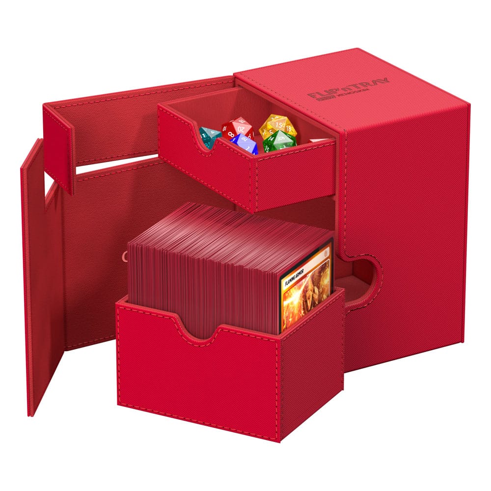 Ultimate Guard Flip'n'Tray 133+ Xenoskin - Red 5 Ultimate Guard Flip'n'Tray 133+ Xenoskin - Red - Bilde 5