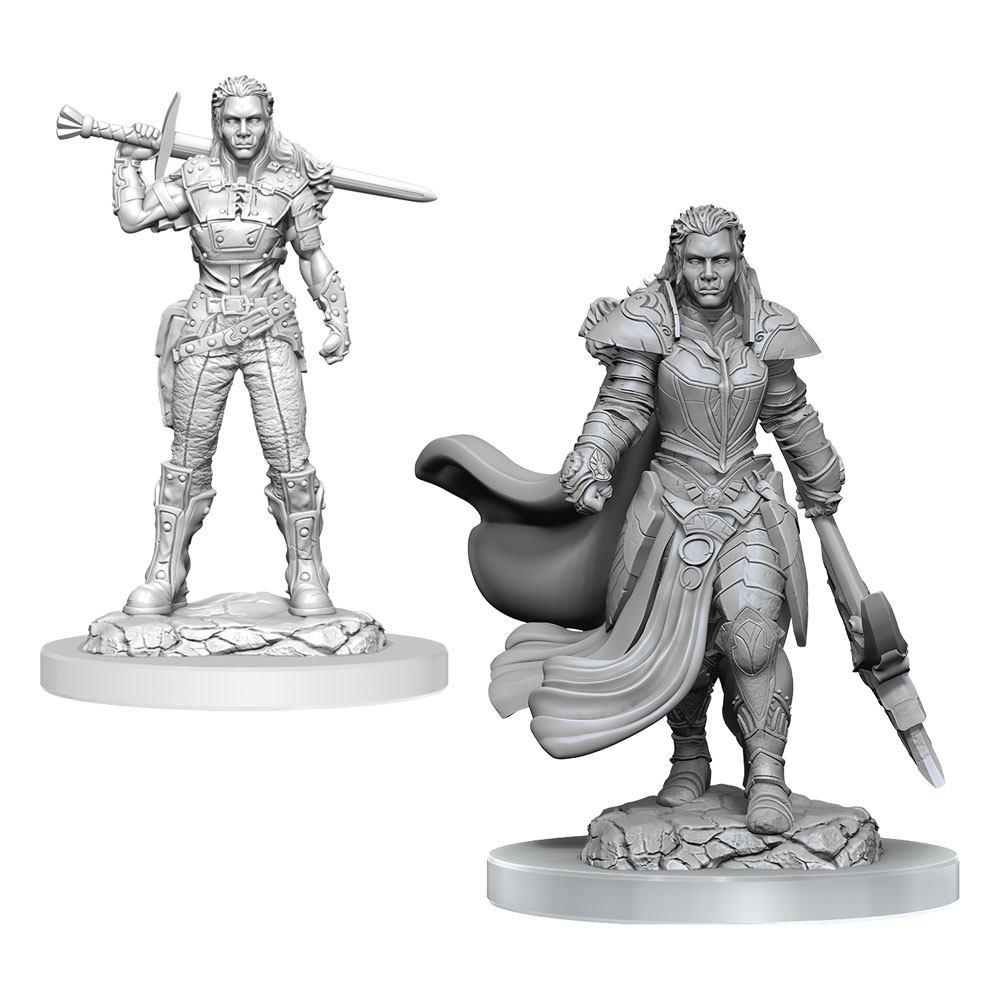 D&D Nolzur's Marvelous Miniatures Unpainted Miniatures 2-Pack Orc Fighter Female 1 D&D Nolzur's Marvelous Miniatures Unpainted Miniatures 2-Pack Orc Fighter Female