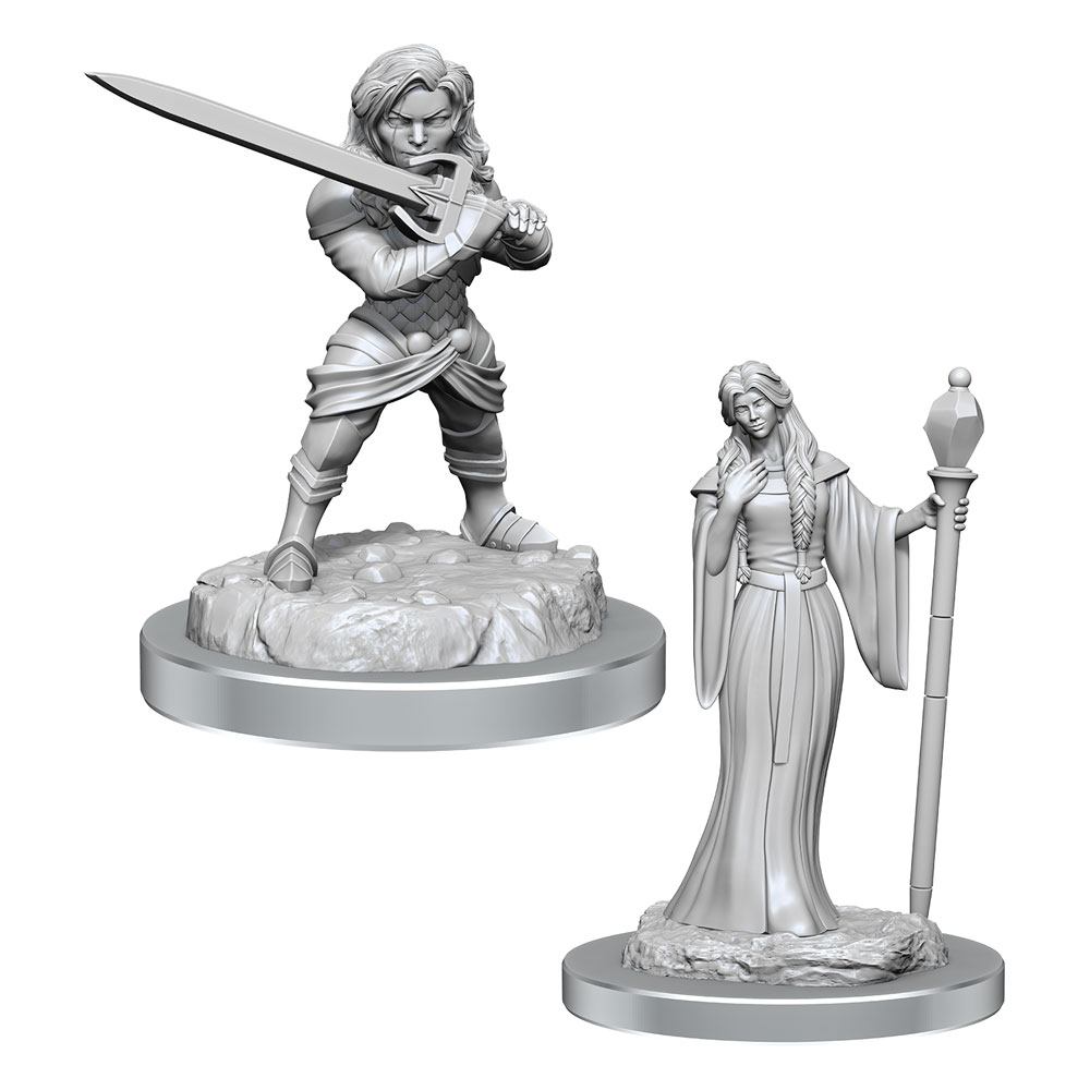 Critical Role Unpainted Miniatures Human Wizard Female & Halfling Holy Warrior Female Assortment (2) 1 Critical Role Unpainted Miniatures Human Wizard Female & Halfling Holy Warrior Female Assortment (2)