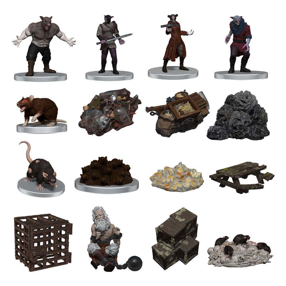 D&D Icons of the Realms pre-painted Miniatures Adventure in a Box - Wererat Den 1 D&D Icons of the Realms pre-painted Miniatures Adventure in a Box - Wererat Den