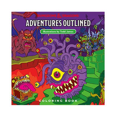 Dungeons & Dragons Adventures Outlined Coloring Book 1 Dungeons & Dragons Adventures Outlined Coloring Book