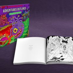 Dungeons & Dragons Adventures Outlined Coloring Book 3 Dungeons & Dragons Adventures Outlined Coloring Book
