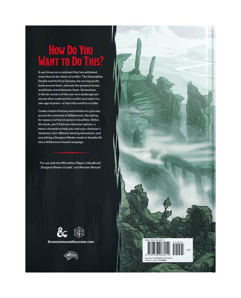 Dungeons & Dragons RPG Adventure Explorer's Guide to Wildemount english 2 Dungeons & Dragons RPG Adventure Explorer's Guide to Wildemount english - Bilde 2