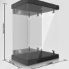 Master Light House akryl displaykasse med belysning for 1/6 actionfigurer (svart)
